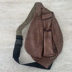 Disney Star Wars Rise of Skywalker Logo Sling Pack Crossbody Brown Bag